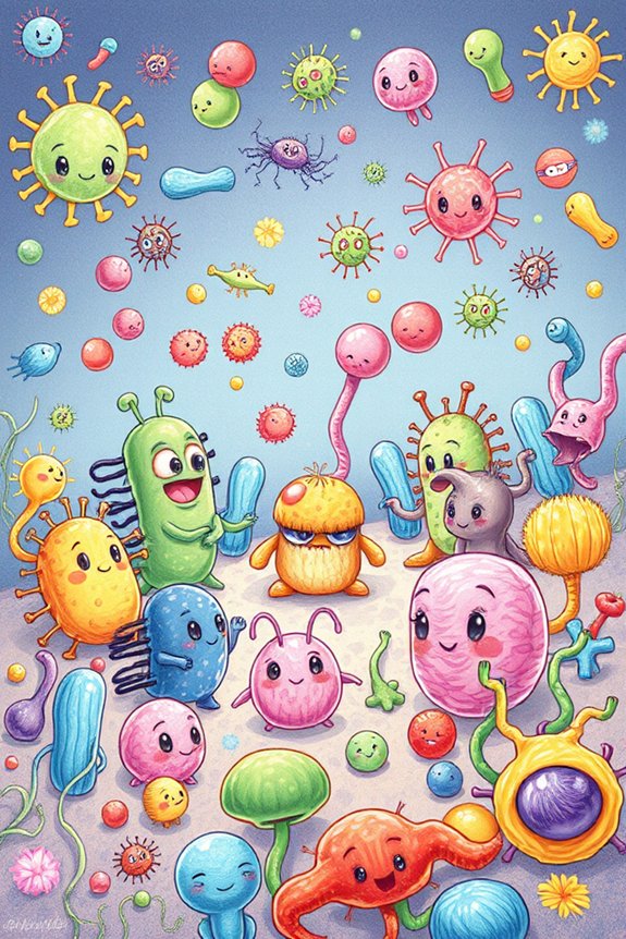 playful bacteria and microbes