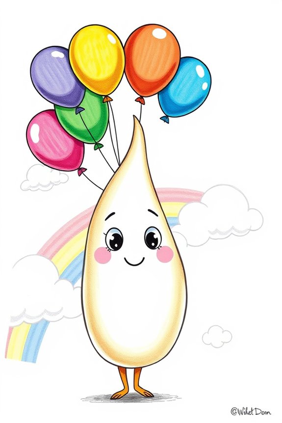 playful balloon dick drawing