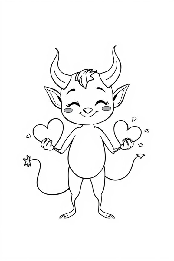 playful edgy devil drawing