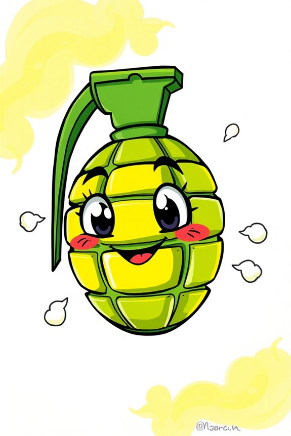 playful grenade drawing project