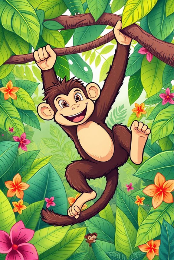 playful monkey art project