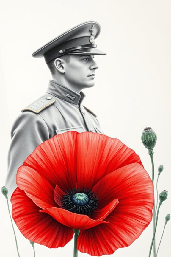 poppy flower symbolizes remembrance