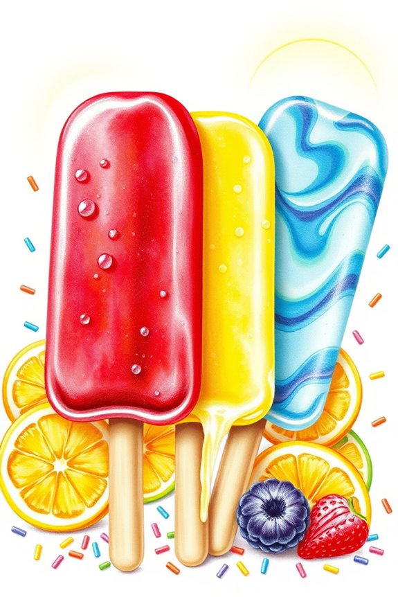 popsicle drawing color blending