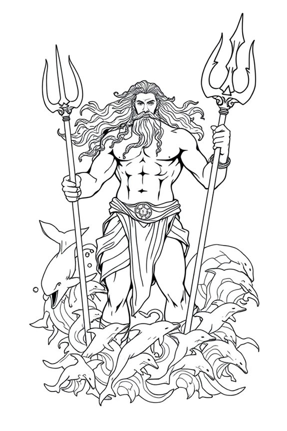 poseidon with dynamic trident