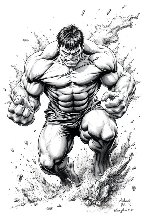 powerful black and white