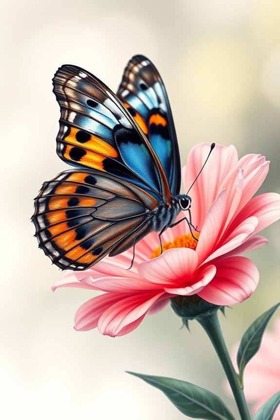 realistic butterfly art project