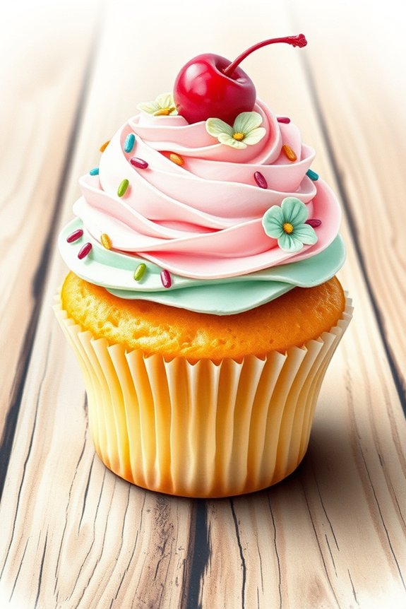 realistic cupcake art project