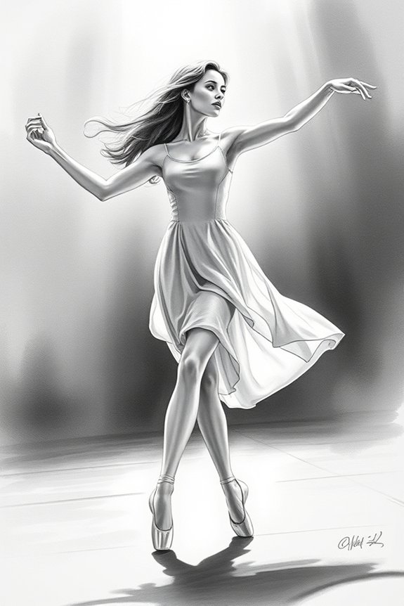 realistic dancer drawing techniques