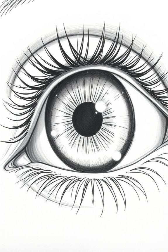 realistic eye drawing skills