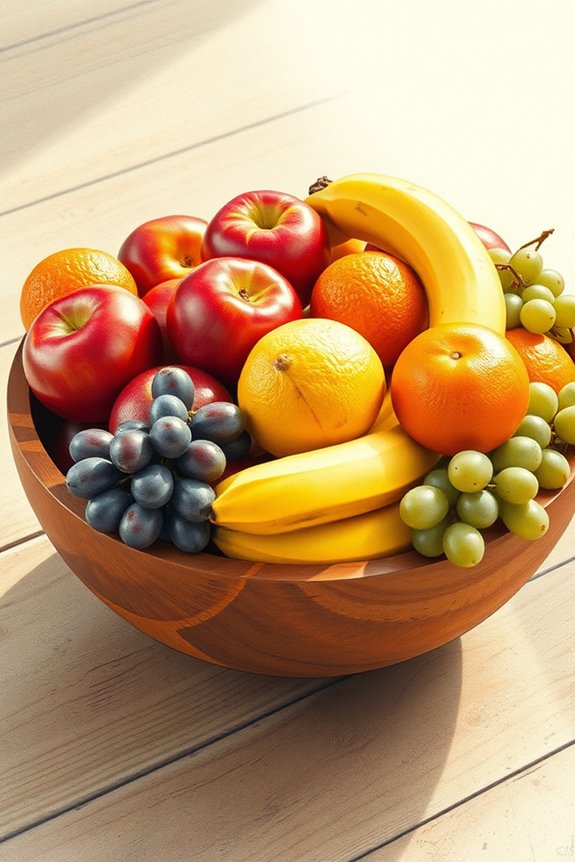 realistic fruit bowl drawing