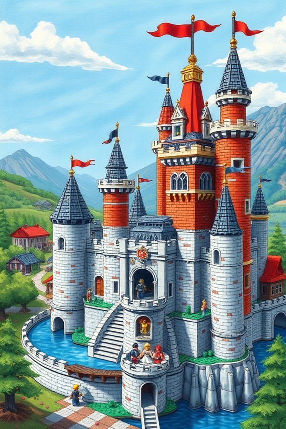 realistic medieval lego castle