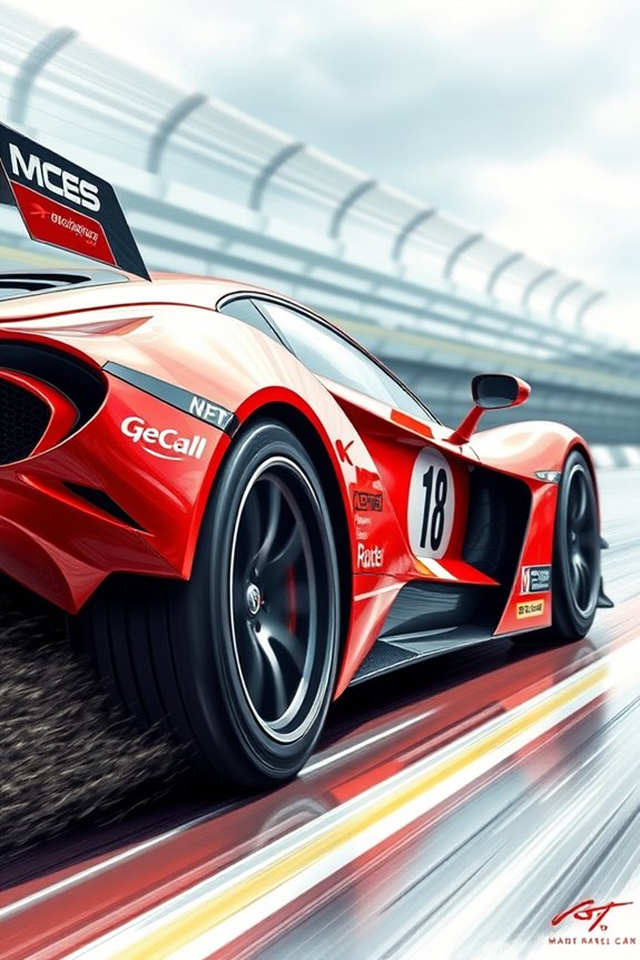 realistic race car illustration
