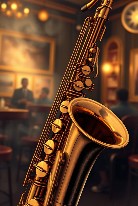 realistic saxophone drawing project