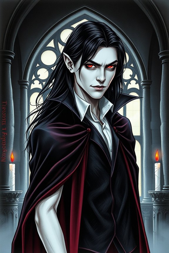 realistic vampire art project