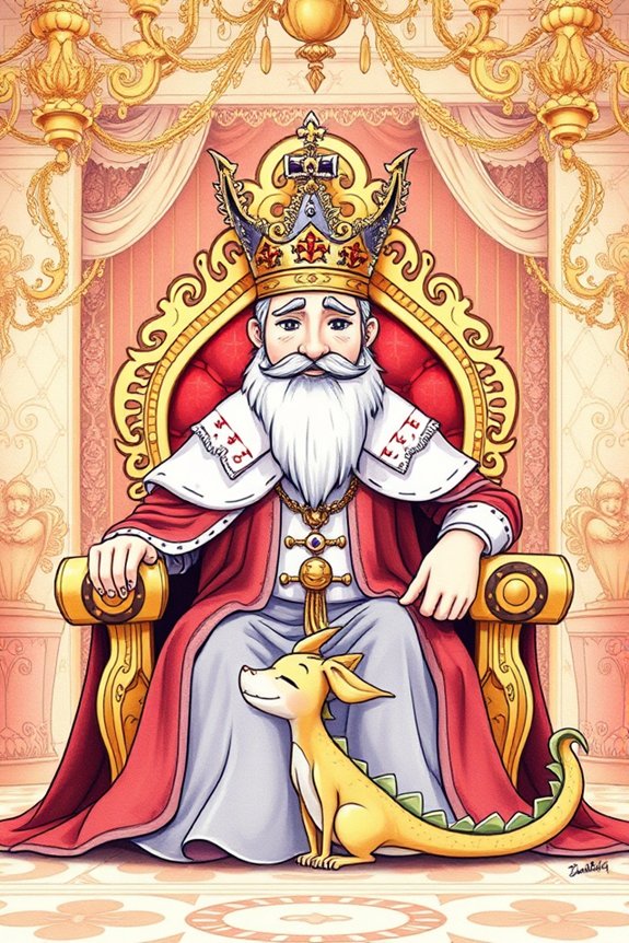 regal king and companion
