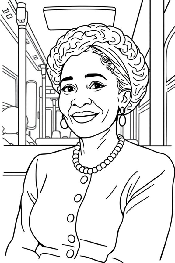 rosa parks tribute drawing