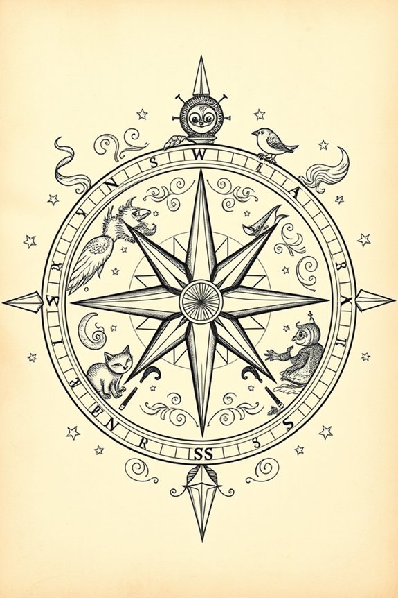 sailor character in compass
