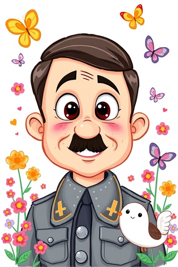 satirical whimsical historical commentary