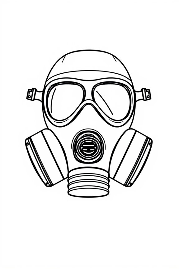 simple gas mask drawing