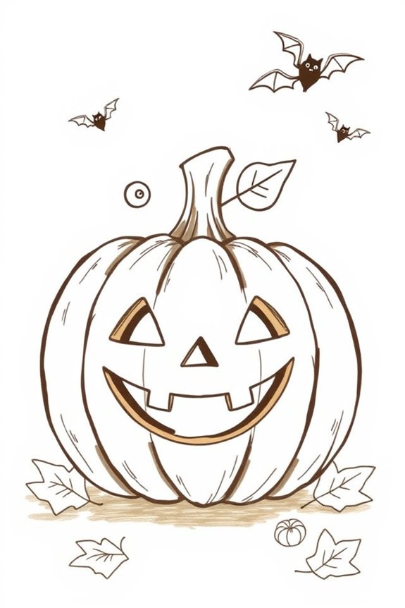 simple halloween drawing project