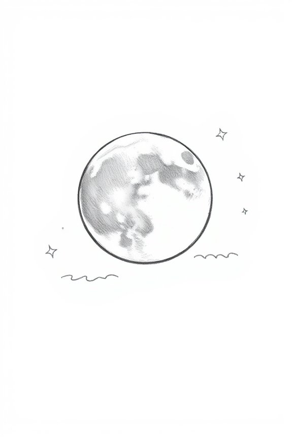 simple moon sketch project