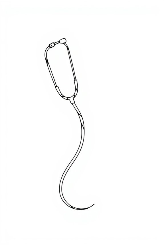simple stethoscope drawing project