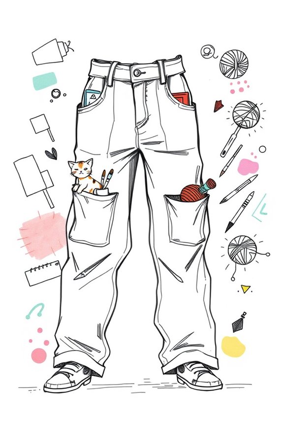 sketching unique pants styles