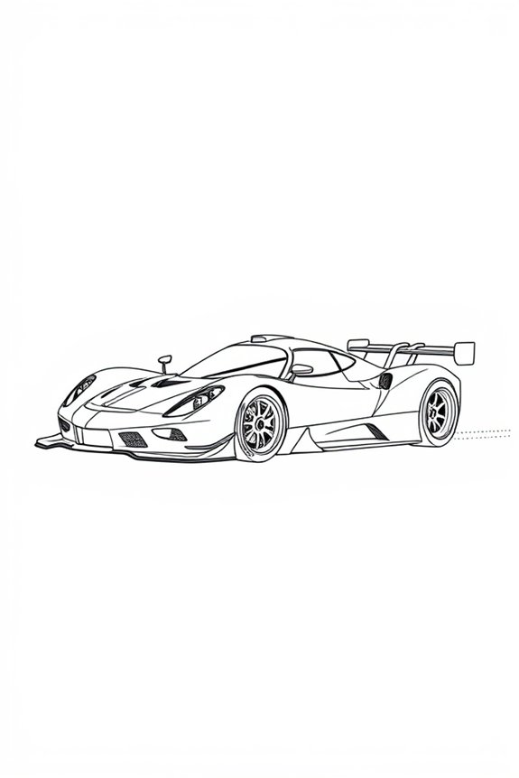 sleek modern race car