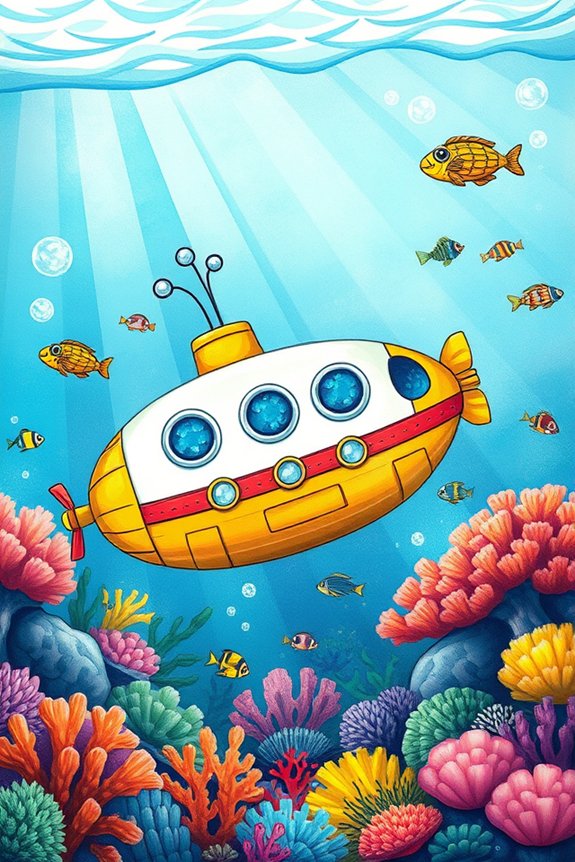 submarine exploration beneath ocean