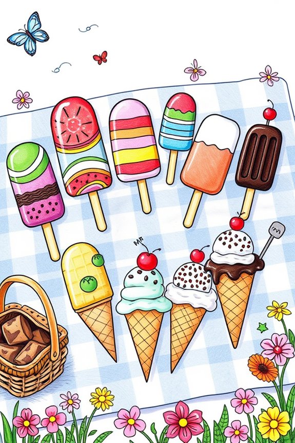 summer treats drawing project