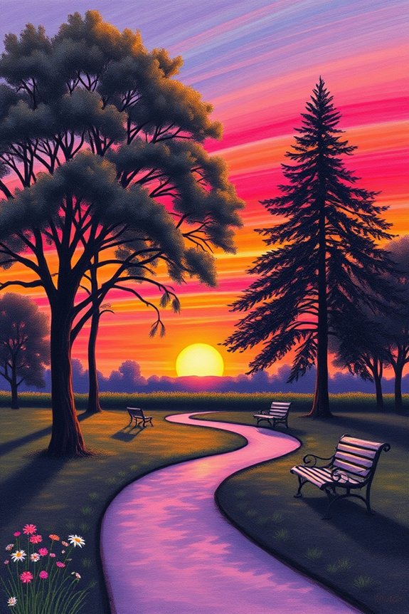 sunset park drawing project