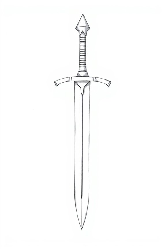 sword drawing for beginners