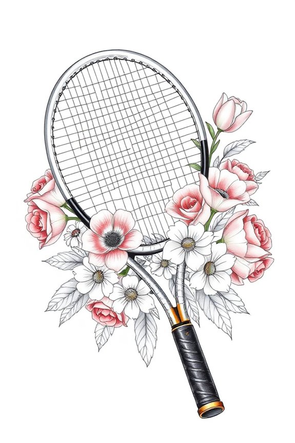 tennis and nature fusion