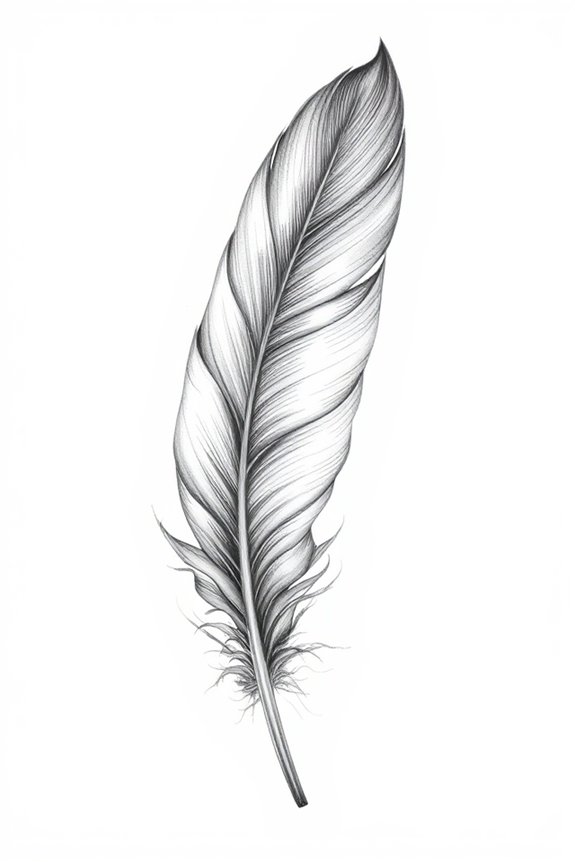 therapeutic feather drawing project