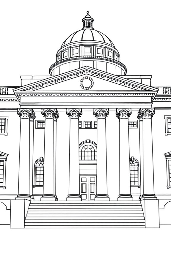 thomas jefferson building drawing