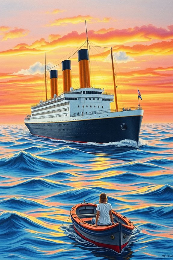 titanic color pencil art