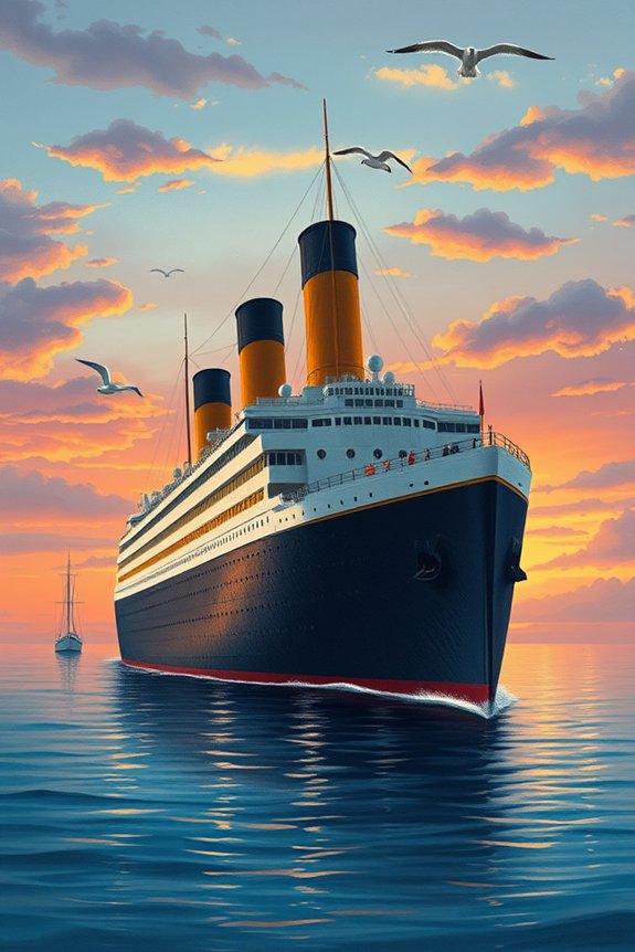 titanic detailed artistic representation