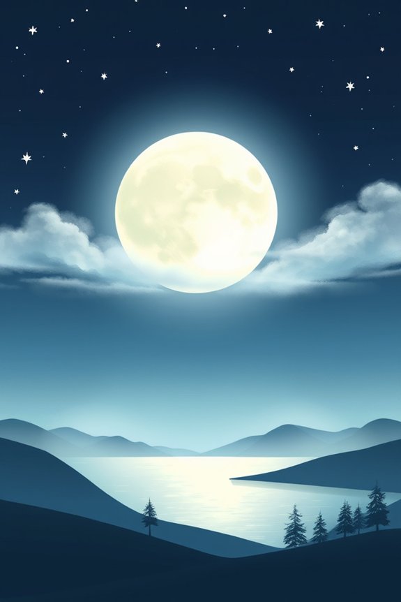 tranquil nightscape art project