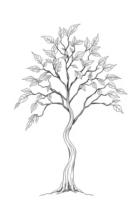 tree sketching project idea