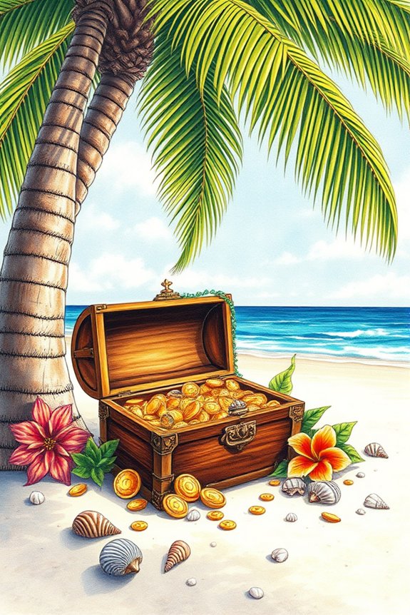 tropical landscape drawing project