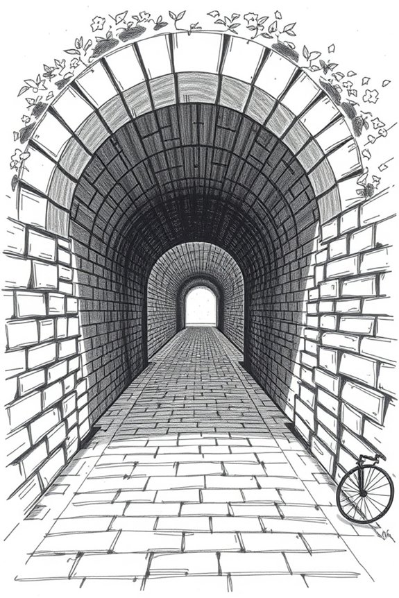 tunnel sketch for perspective