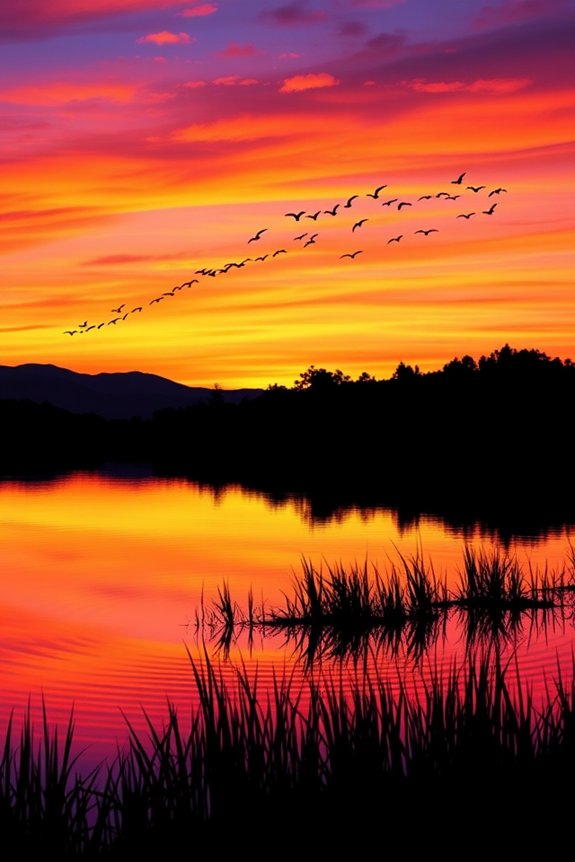 twilight artistry with silhouettes