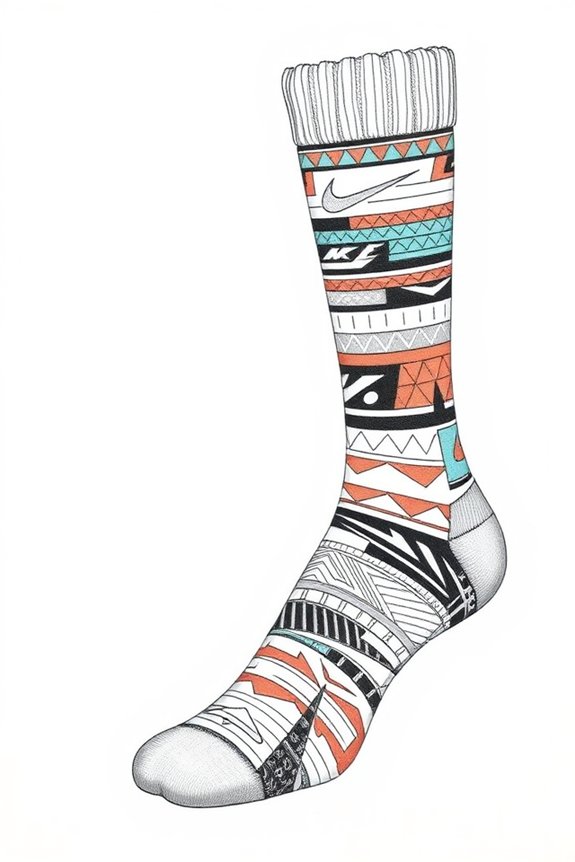 unique patterned nike socks