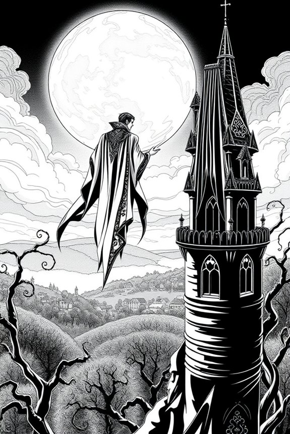 vampire sketching artistic exploration