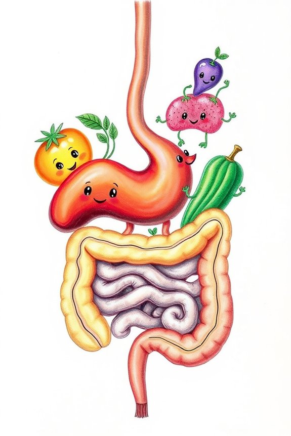 vibrant anatomical color drawing