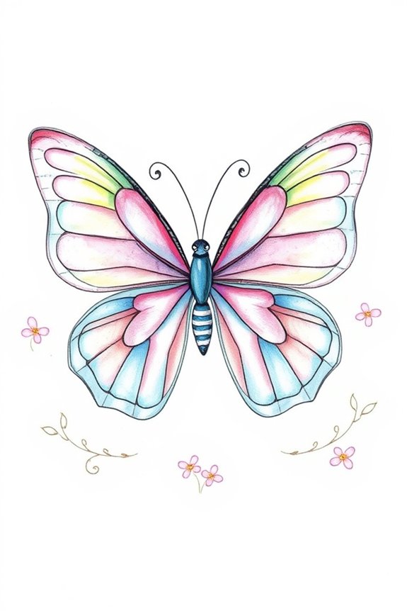 vibrant butterfly wings project