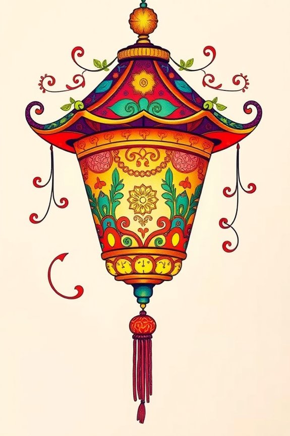 vibrant hues and patterns