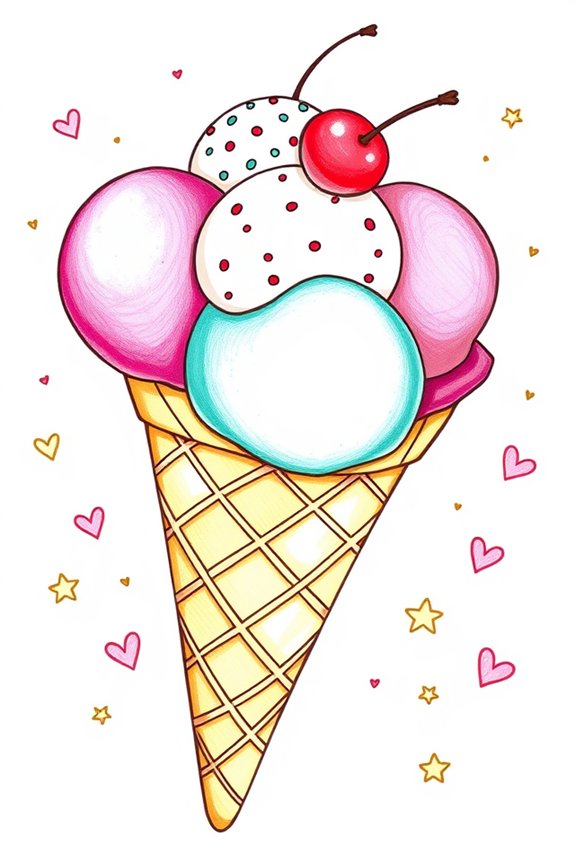 vibrant ice cream creativity