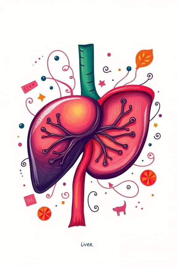 vibrant liver art exploration