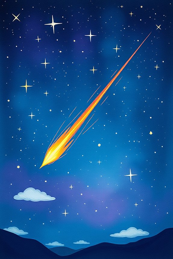 vibrant meteor sky artwork